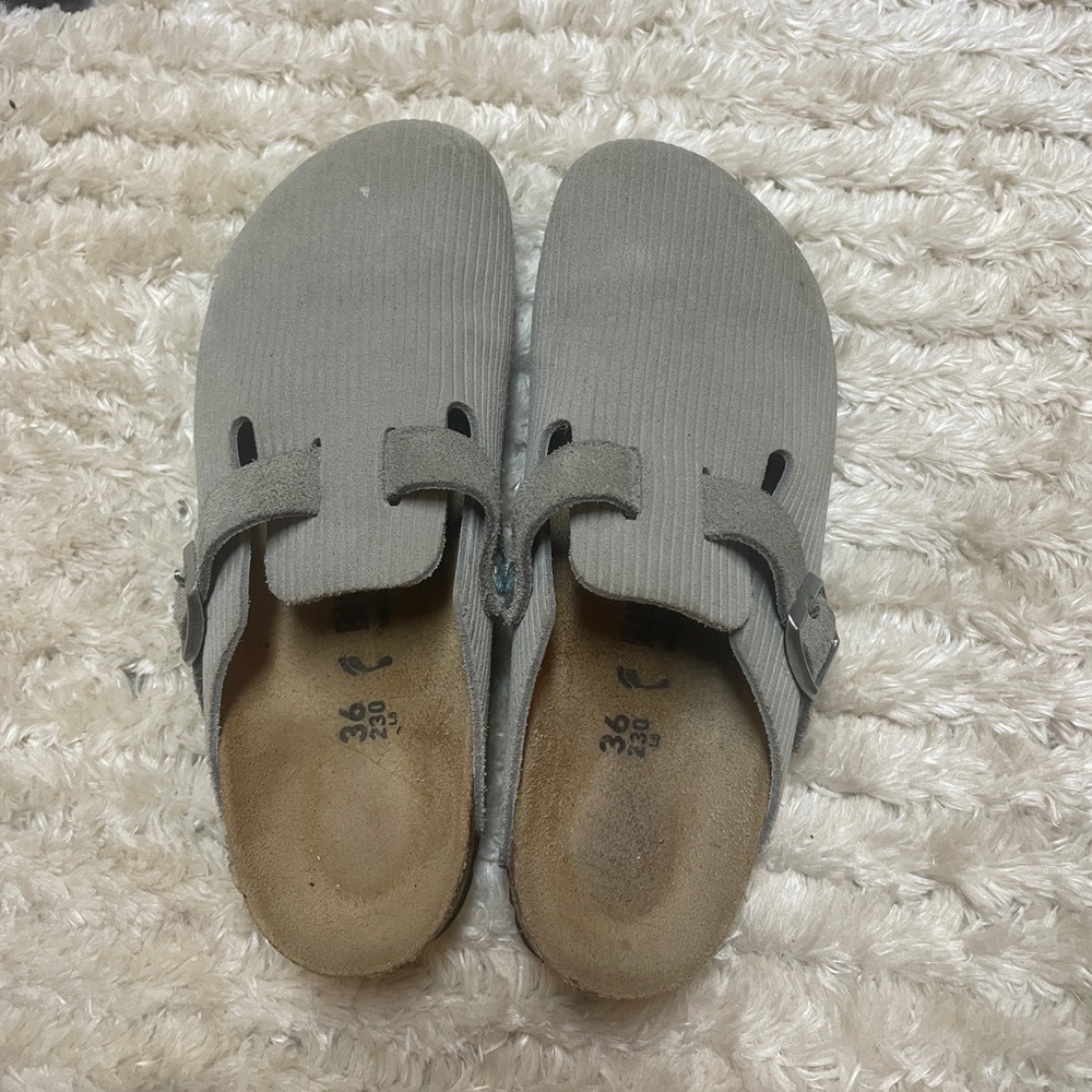 Birkenstock Corduroy Boston Clogs